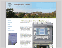 Tablet Screenshot of landgasthof-lamm.com